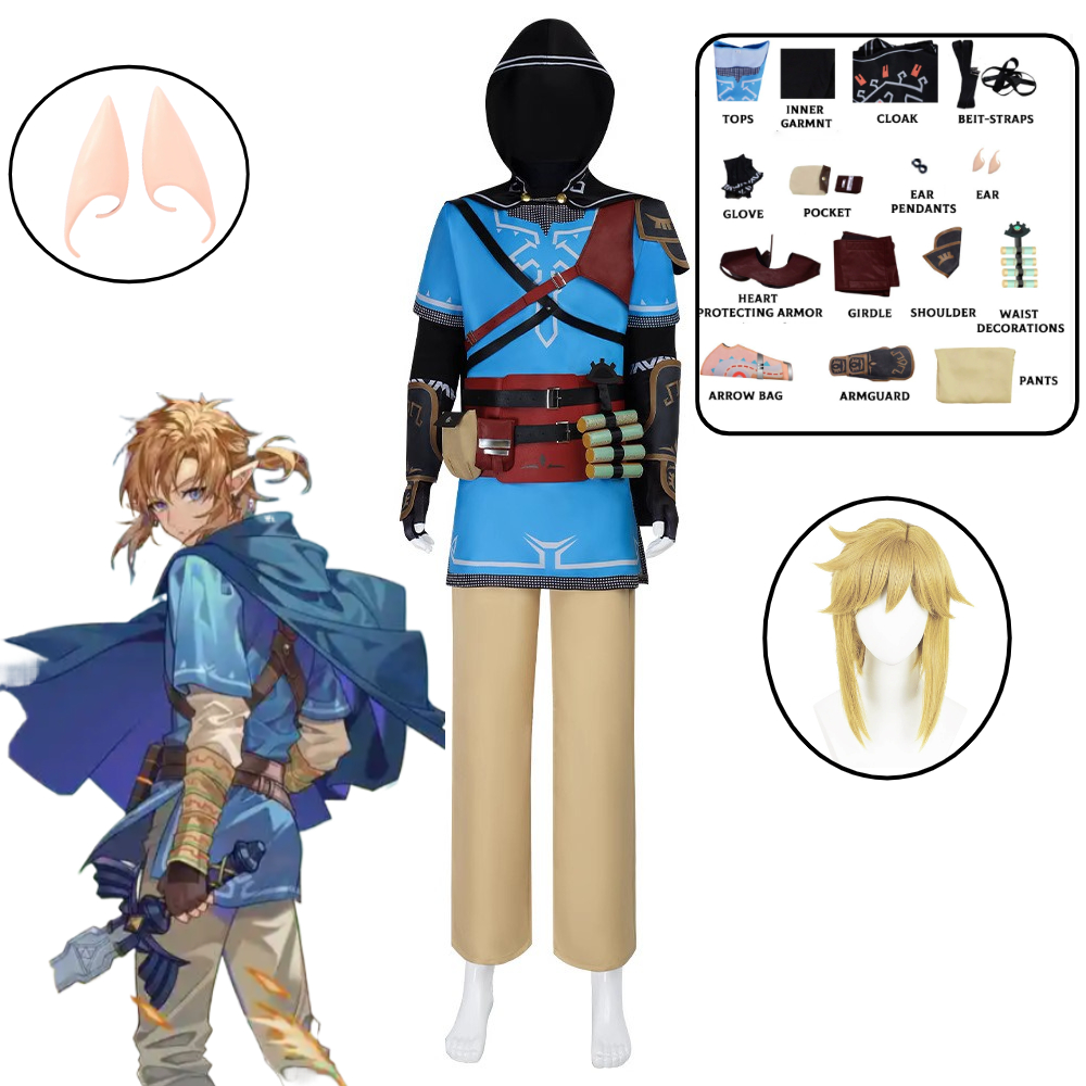 Anime Cosplay Kid - Link Cosplay Costume Game Tears of