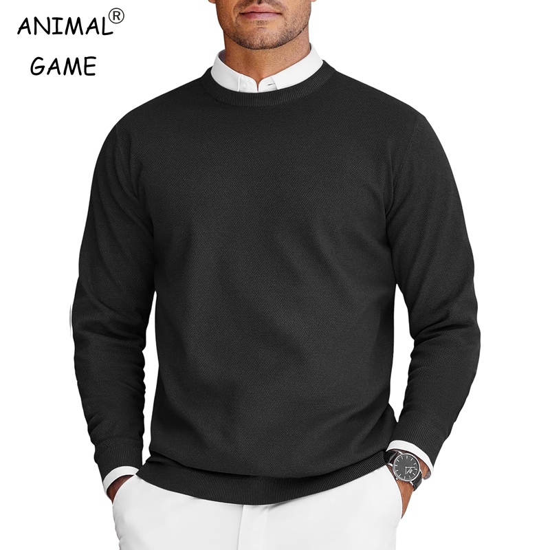 Anime Cosplay Simple - New Mens Crew Neck Sweaters Long
