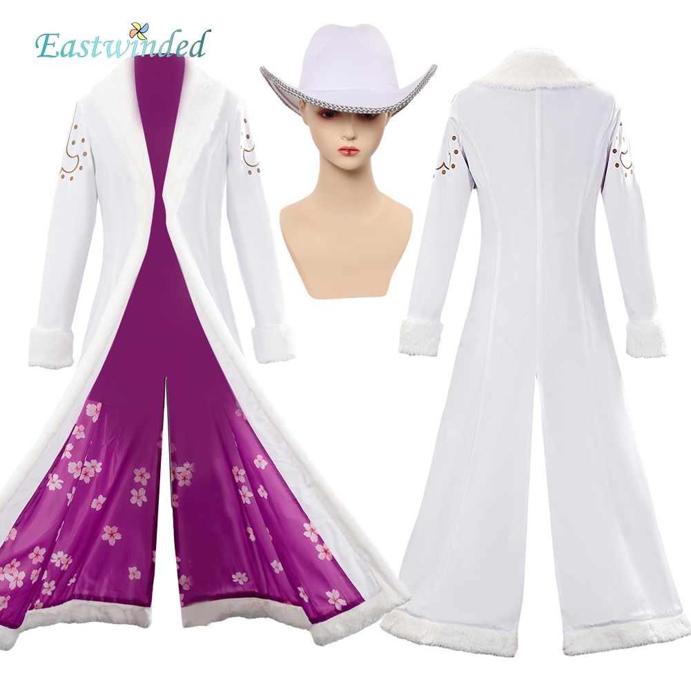 Anime Cosplay Nico Robin - Anime Pirate Nico Robin Cosplay White
