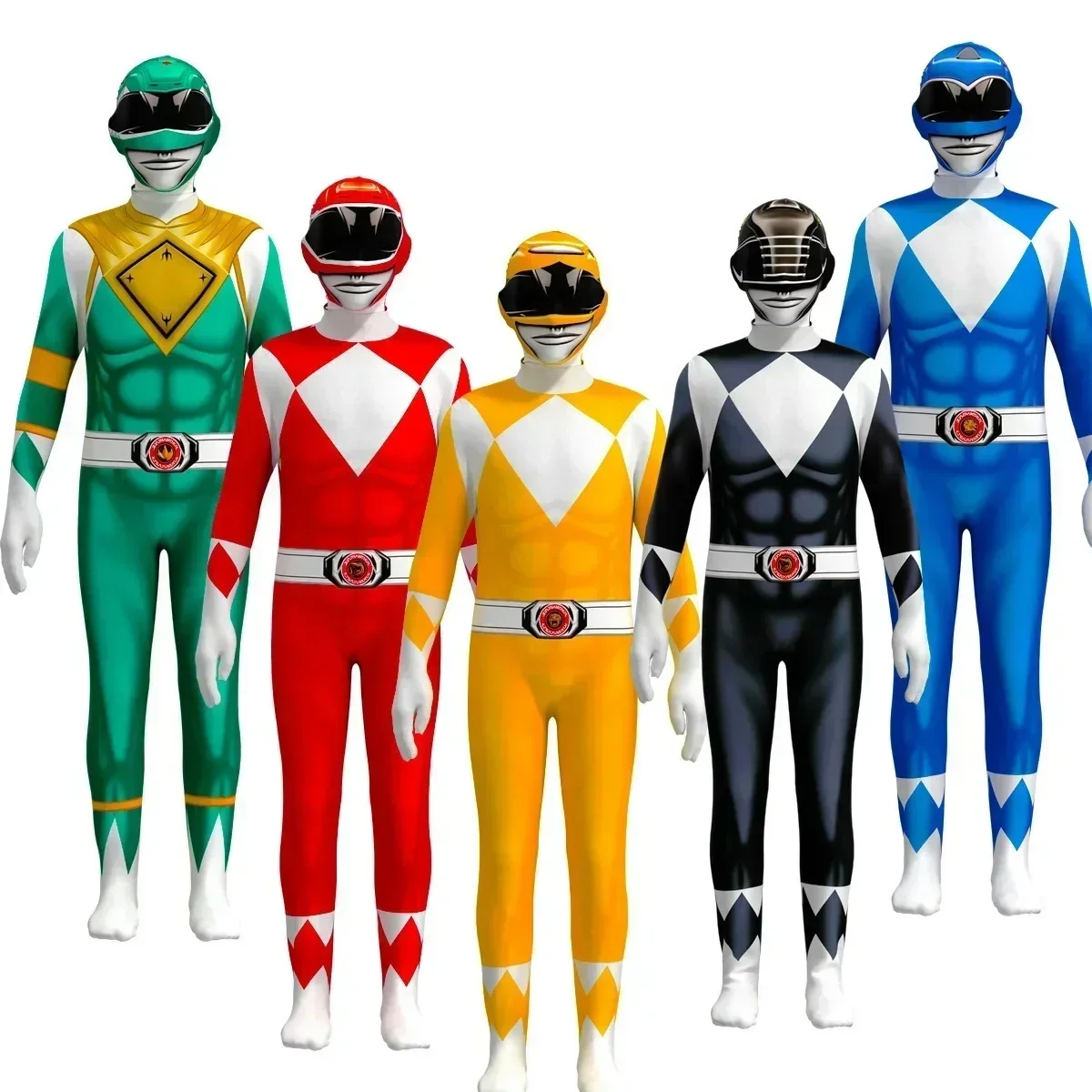 Anime Cosplay Kid - Power Samurai Sentai Shinkenger Rangers Costume