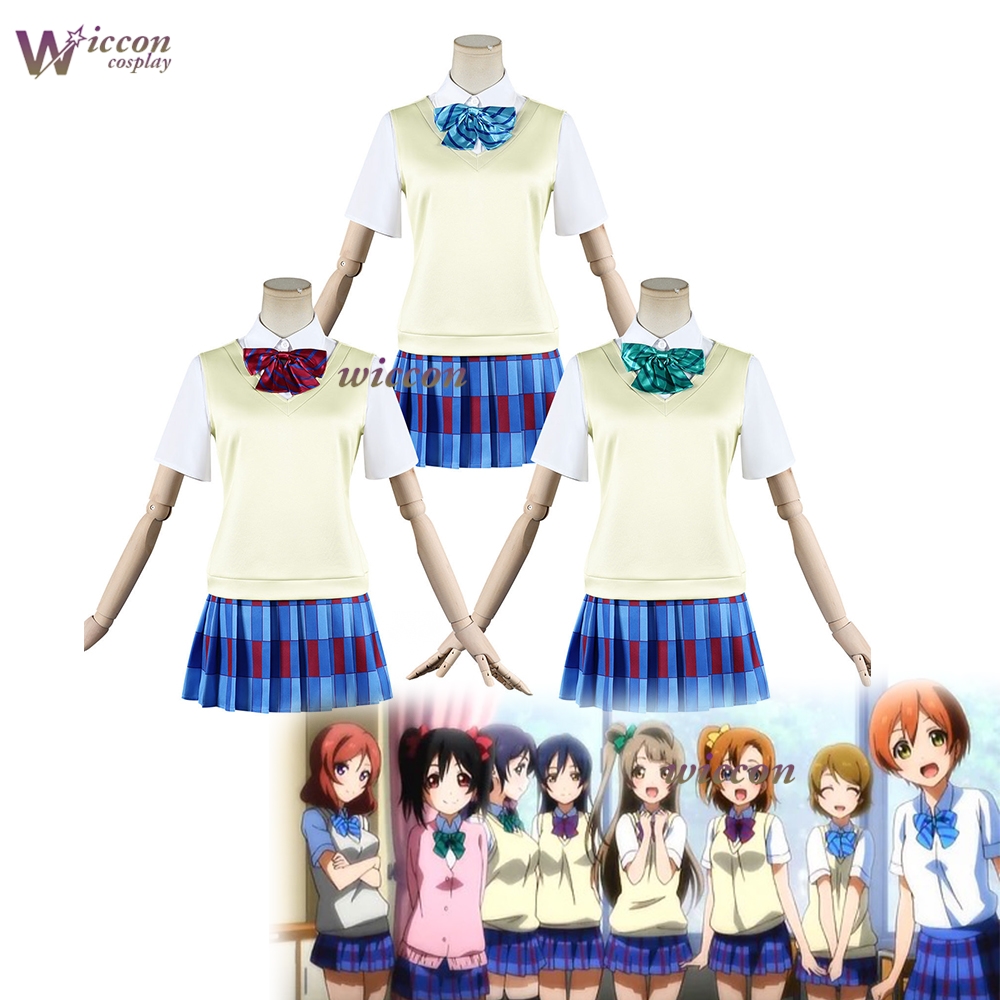 Anime Cosplay Live - Love Live August Summer School Uniform