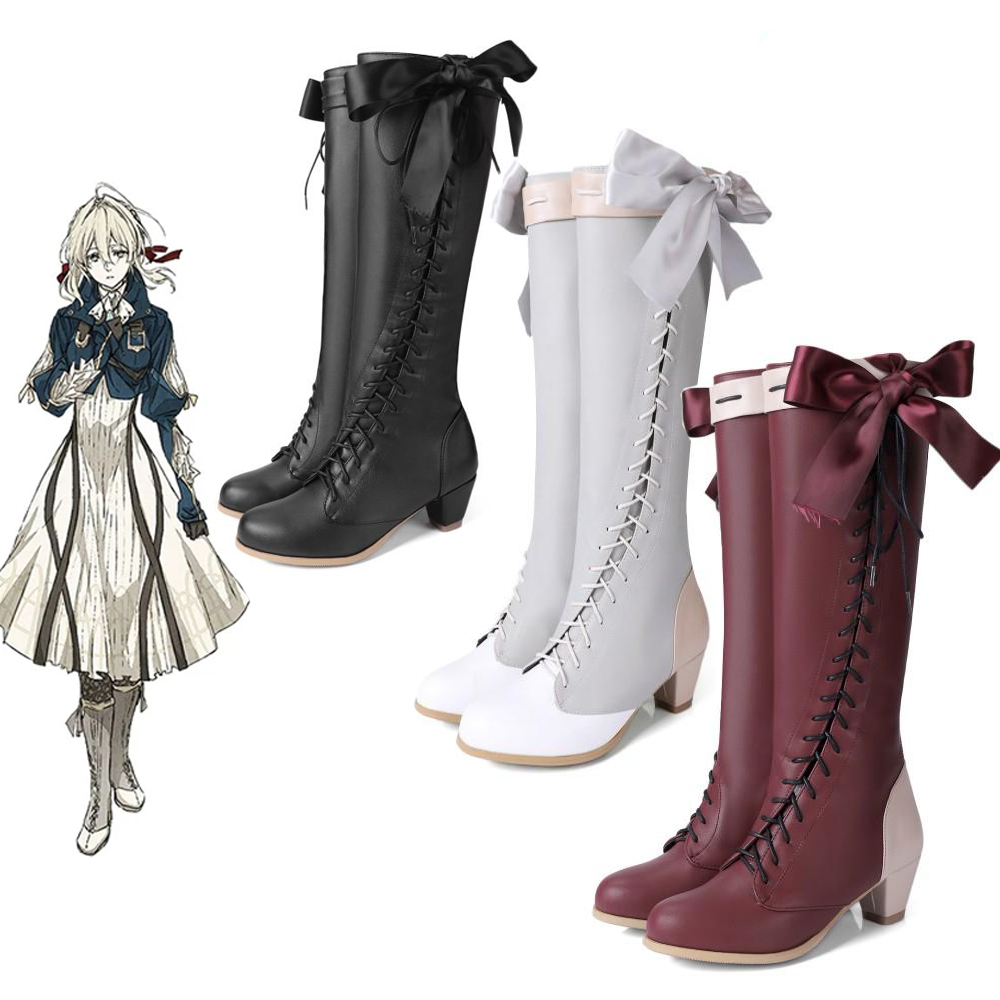 Violet Evergarden Dress - Violet Evergarden Anime Characters Shoe Cosplay