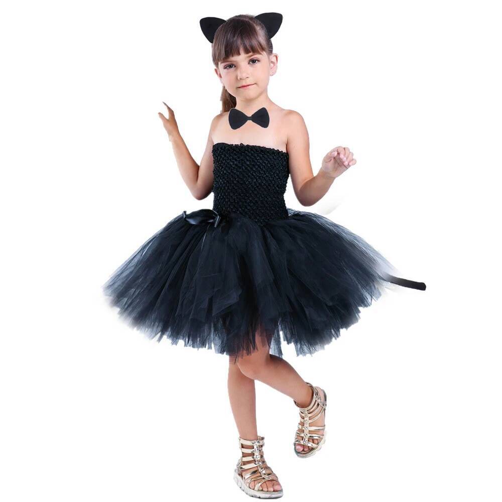 Anime Cosplay Simple - Cute Black Cat Tutu Dress Baby