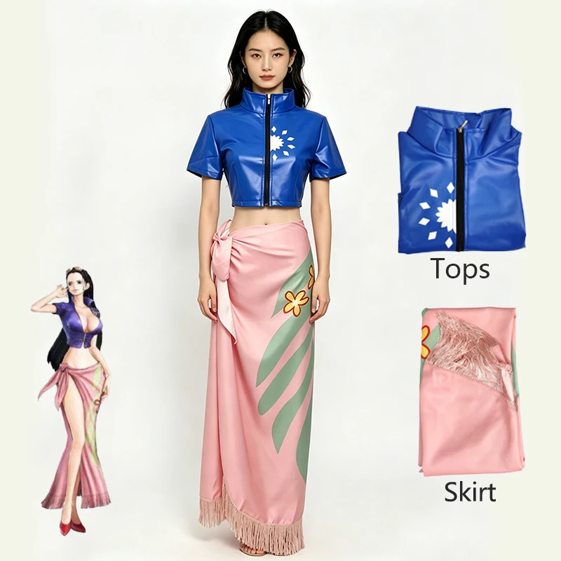 Anime Cosplay Nico Robin - Women Nico Robin Cosplay Two-Piece Suit