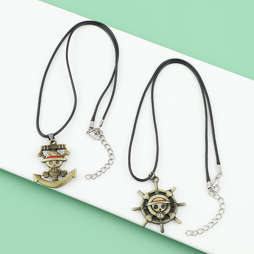 Anime Cosplay One Piece - One Piece Skull Logo Necklace -