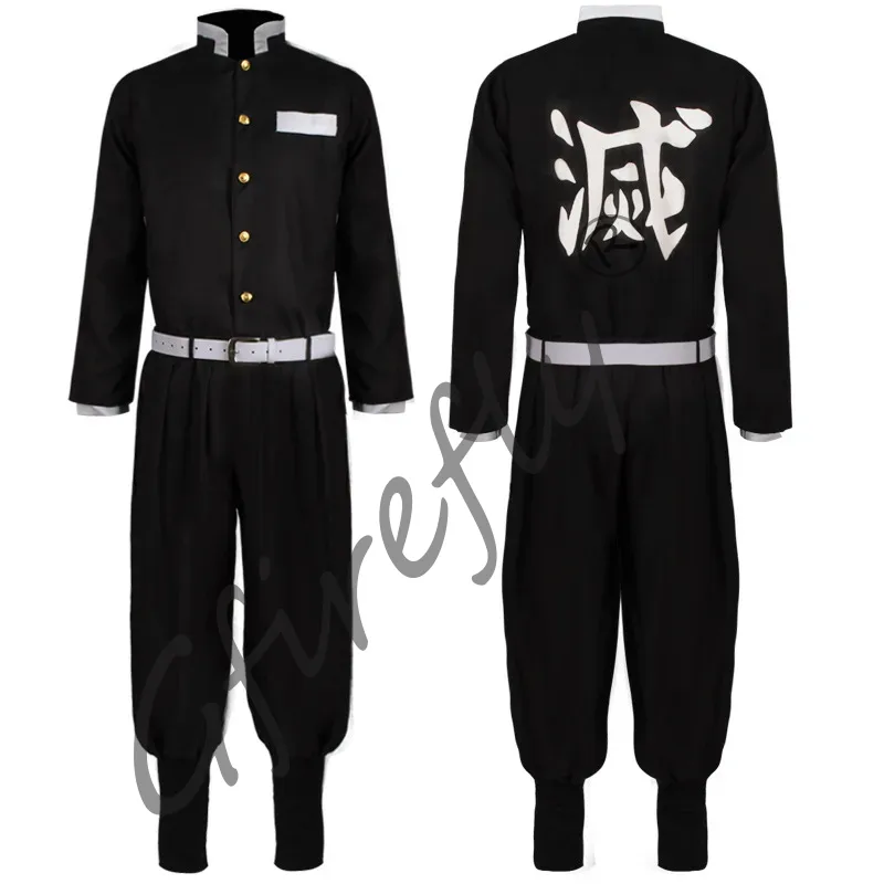 Kamado Tanjirou Cosplay Costum - Anime Cosplay Katana ulasan dan harga