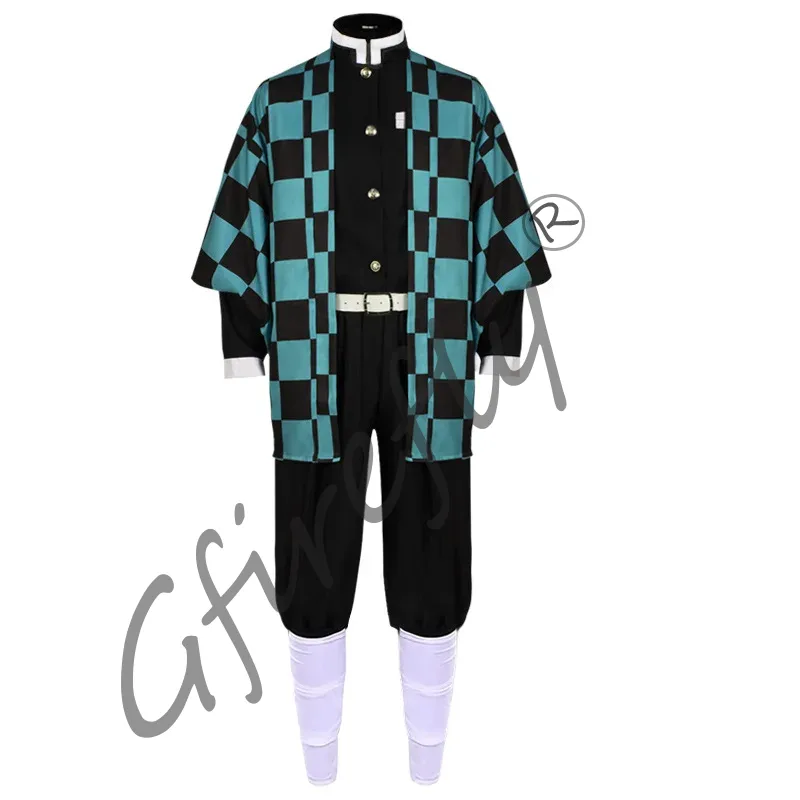 Kamado Tanjirou Cosplay Costum - Anime Cosplay Katana ulasan dan harga