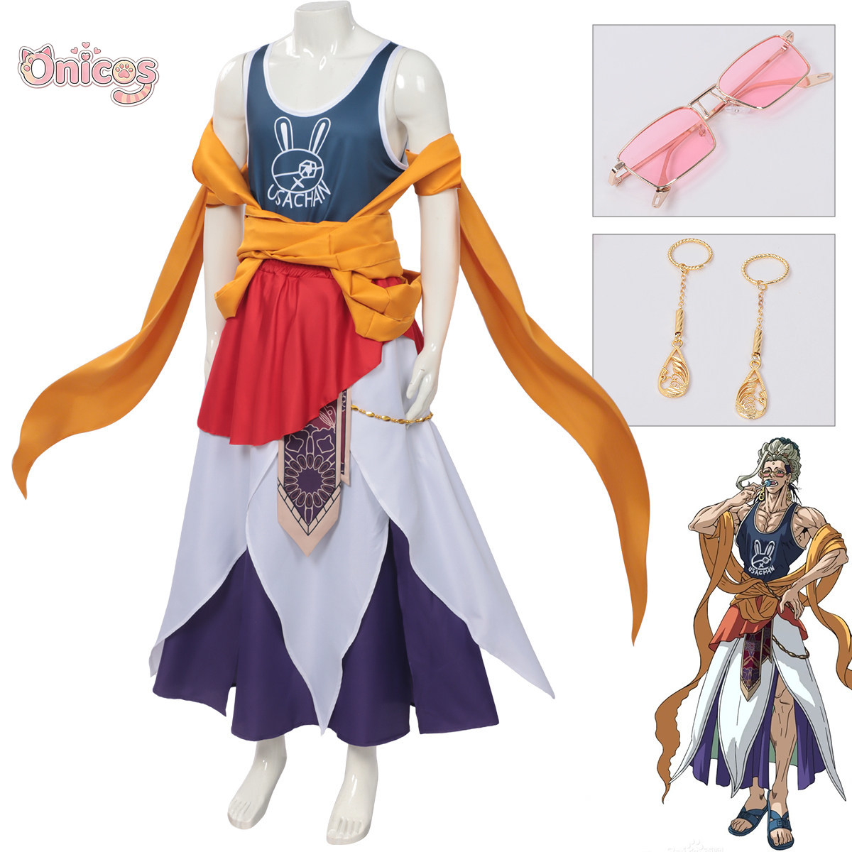 Record of Ragnarok Buddha Cosp - Anime Cosplay Swimsuit ulasan dan harga