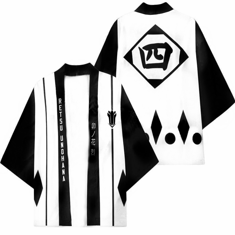 Print Japanese Harajuku Kimono - Bleach Captain Coat ulasan dan harga