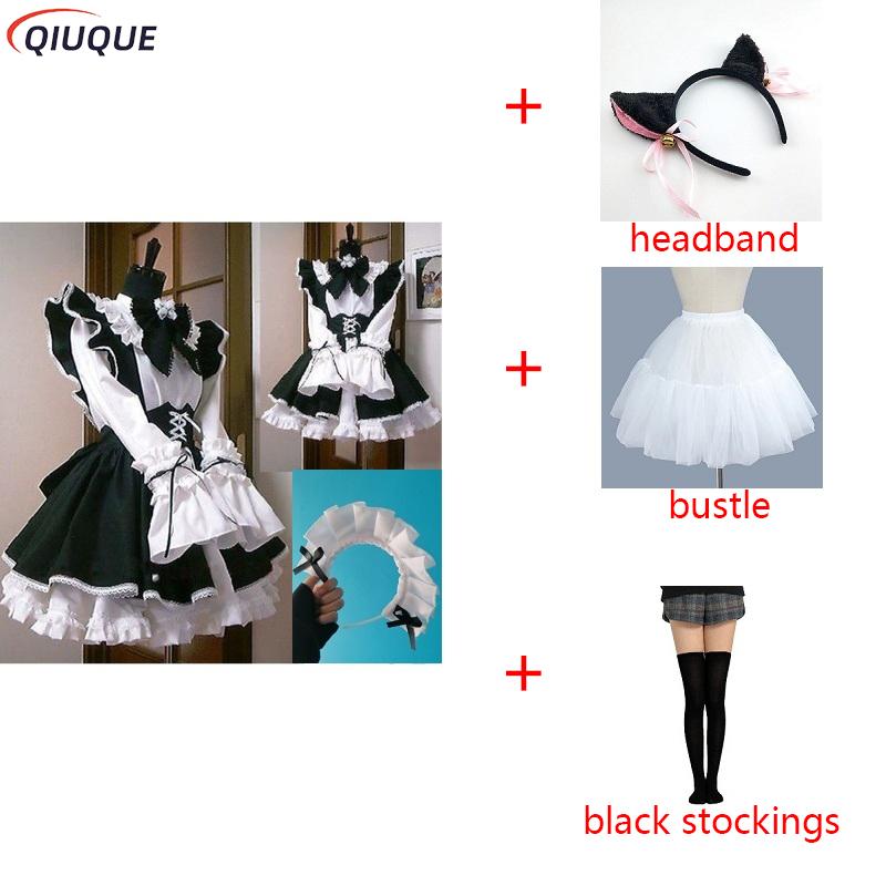 Women Maid Dress Anime Long Dr - Anime Cosplay Cafe ulasan dan harga