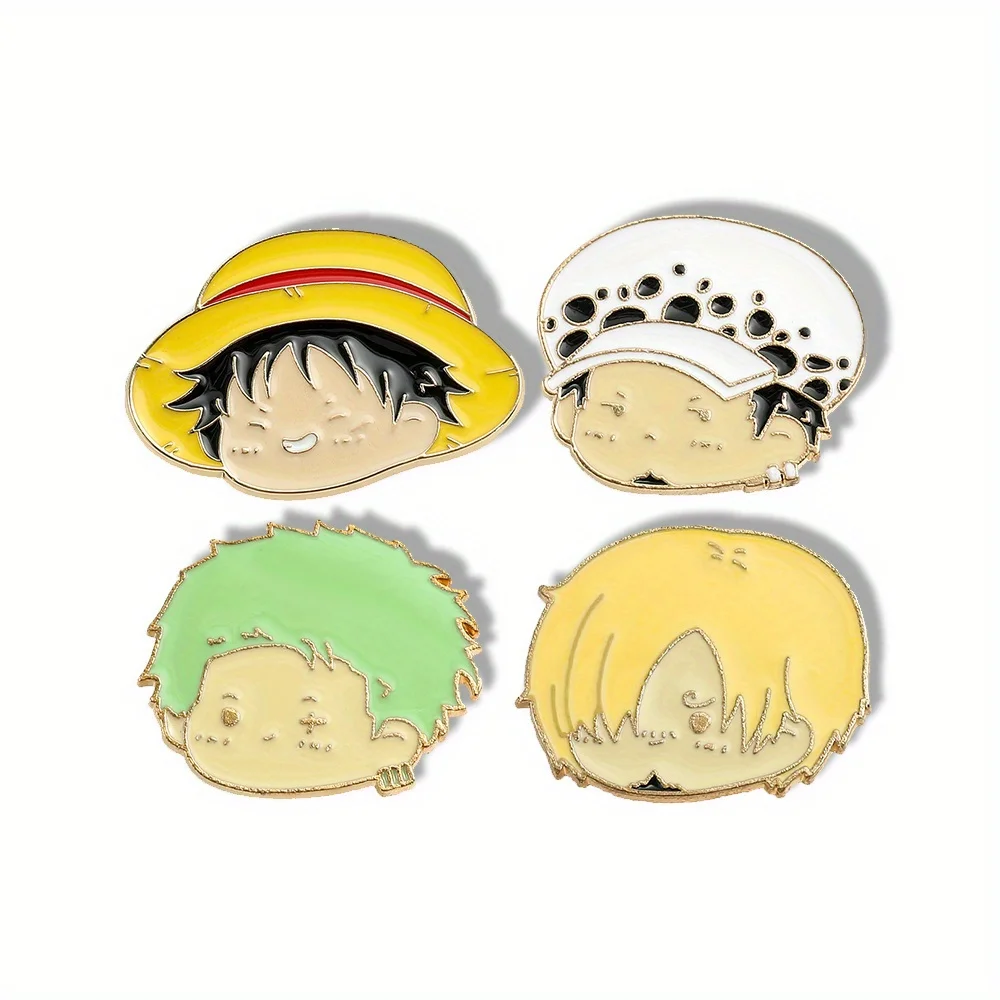 4 Pcs Anime Character Brooch S - Anime Cosplay Simple ulasan dan harga