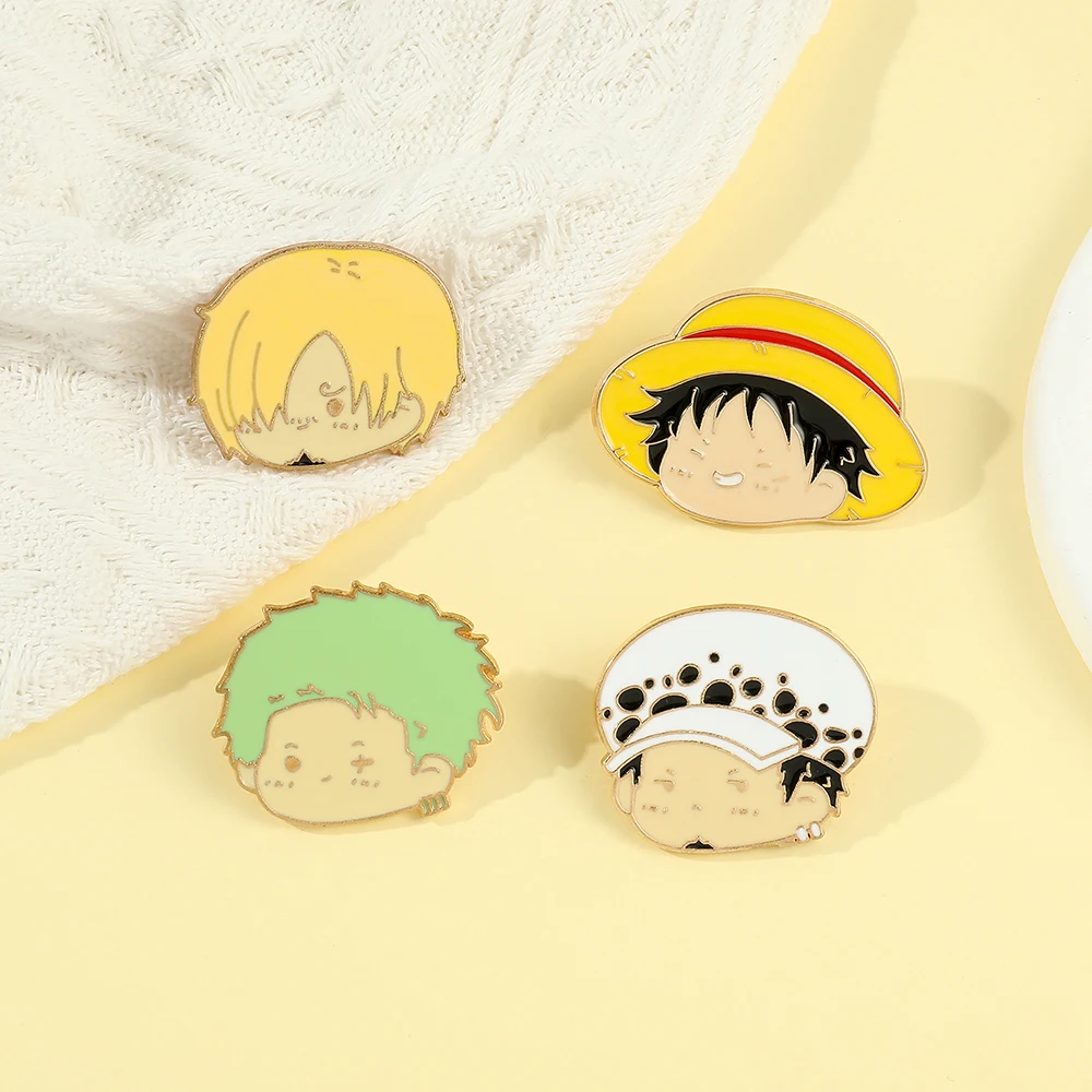 4 Pcs Anime Character Brooch S - Anime Cosplay Simple ulasan dan harga
