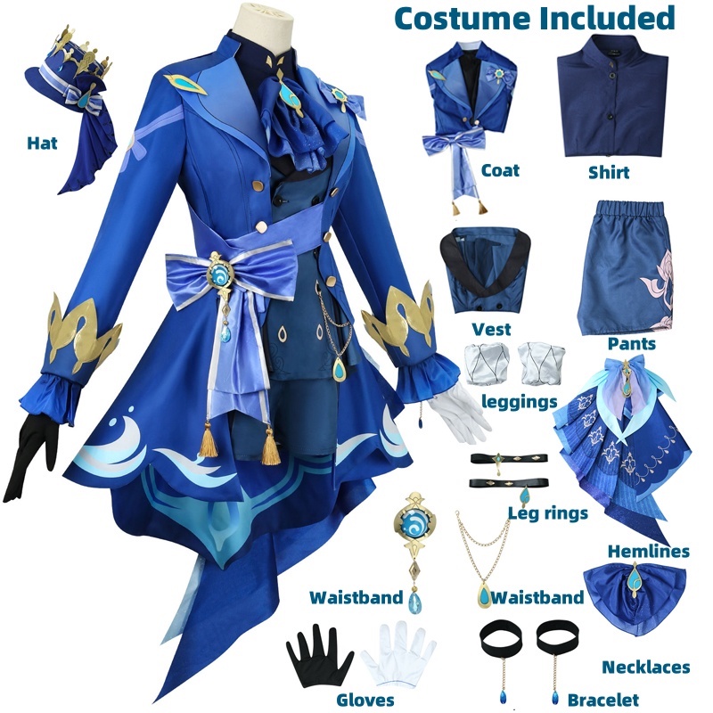 Furina Cosplay Costume Wig Hai - Violet Evergarden Dress ulasan dan harga