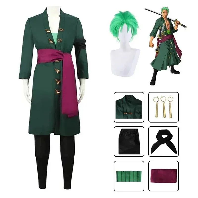 Anime Roronoa Cosplay Costume  - Anime Cosplay One Piece ulasan dan harga