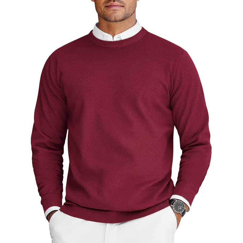 New Mens Crew Neck Sweaters Lo - Anime Cosplay Simple ulasan dan harga