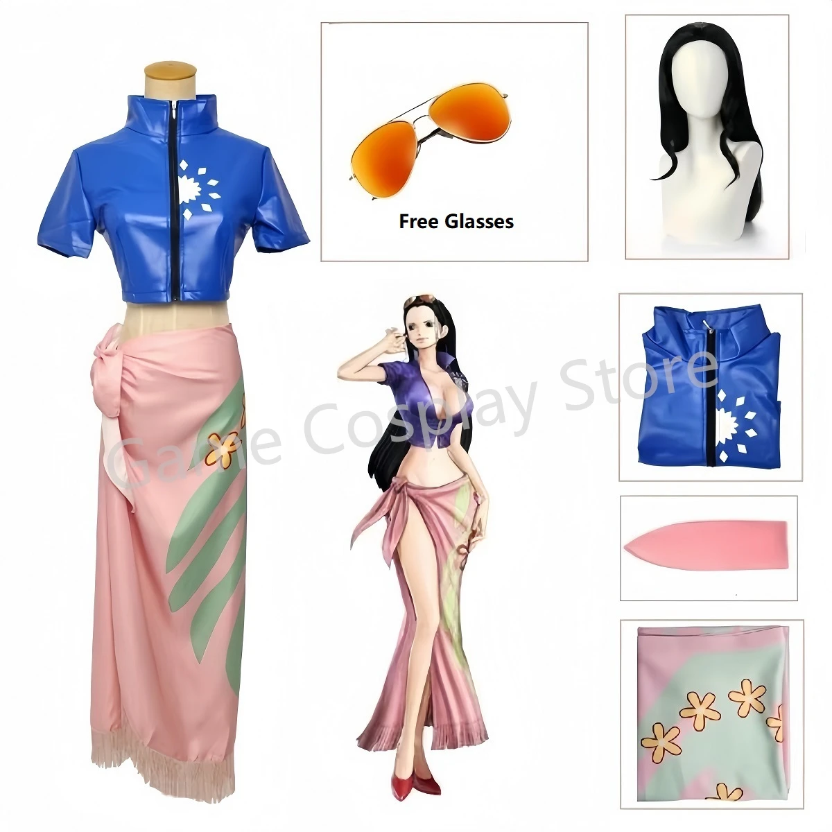 Nico Robin Cosplay Costume Dre - Anime Cosplay Nico Robin ulasan dan harga
