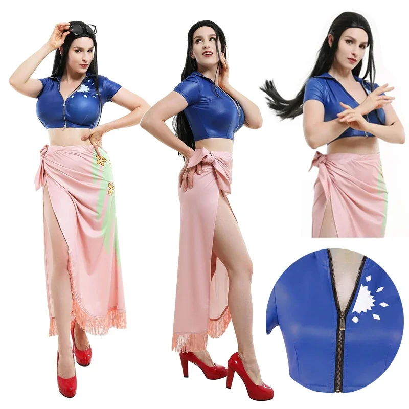 Nico Robin Cosplay Costume Dre - Anime Cosplay Nico Robin ulasan dan harga
