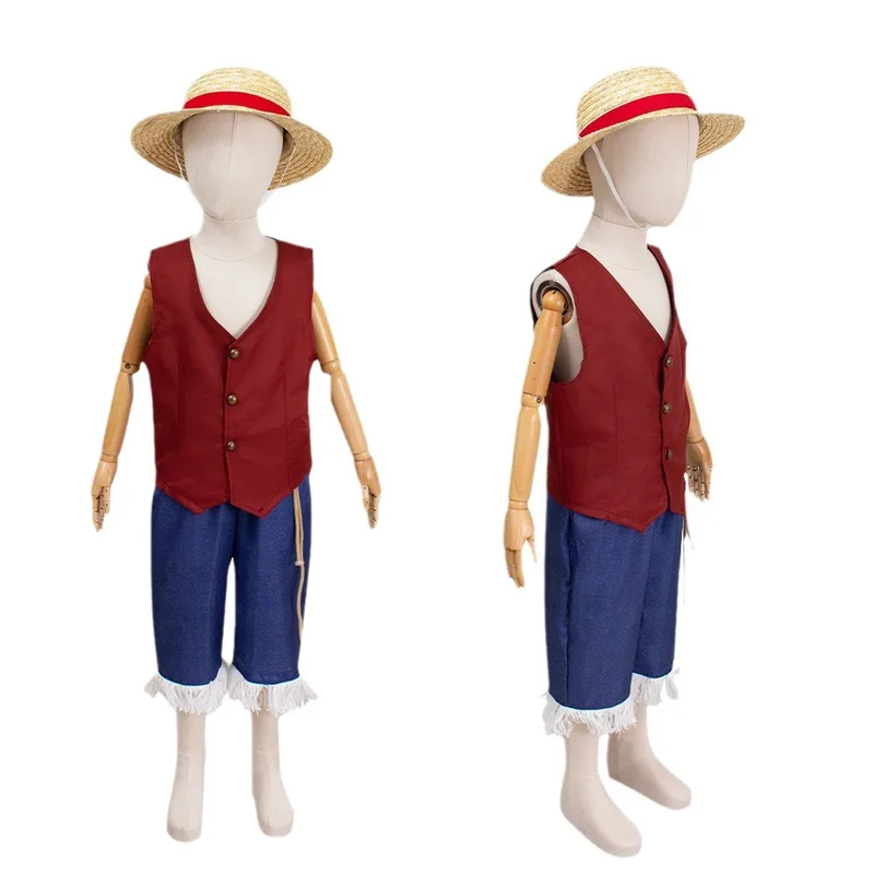 ▶❤Movie Luffy Cosplay Costume  - Anime Cosplay Kid ulasan dan harga