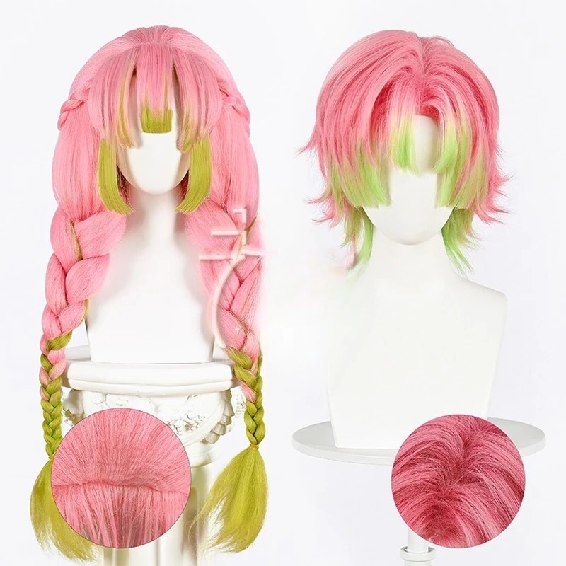 Kanroji Mitsuri Cosplay Wig Pi - Cosplay Anime Pink Hair ulasan dan harga