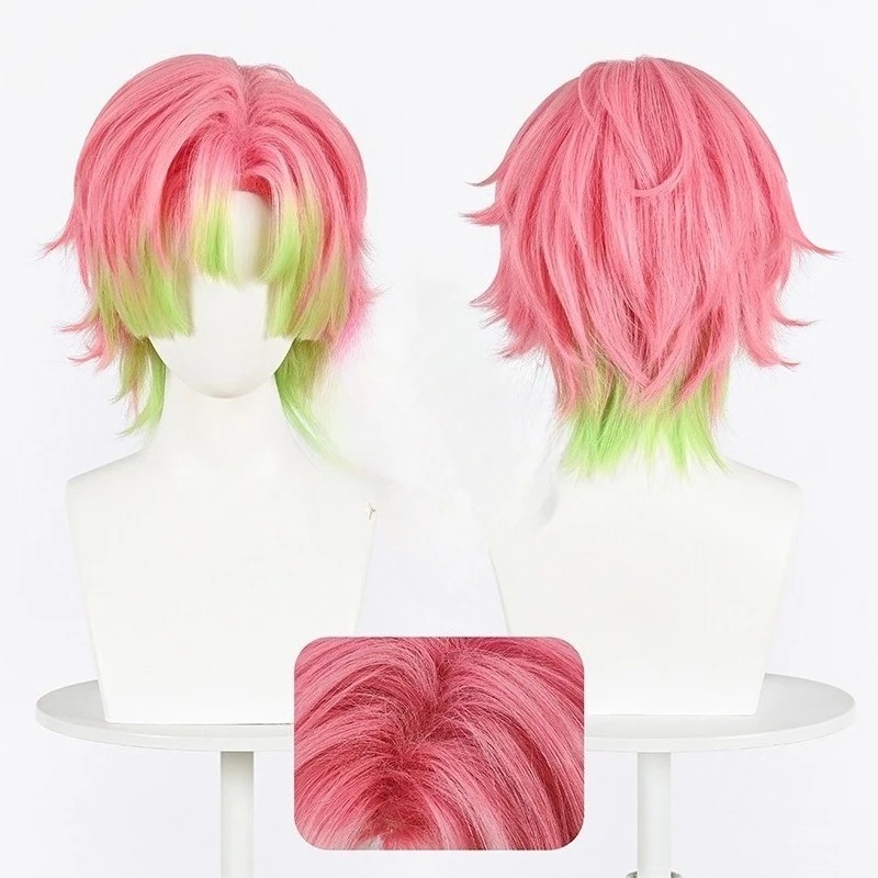 Kanroji Mitsuri Cosplay Wig Pi - Cosplay Anime Pink Hair ulasan dan harga