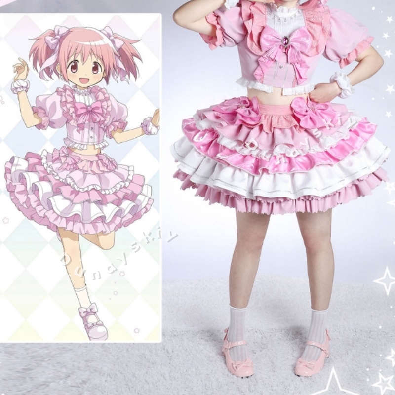Puella Magi Madoka Magica Kana - Cosplay Anime Pink Hair ulasan dan harga