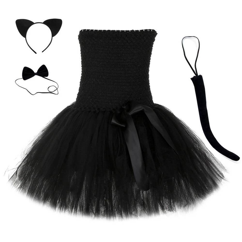 Cute Black Cat Tutu Dress Baby - Anime Cosplay Simple ulasan dan harga