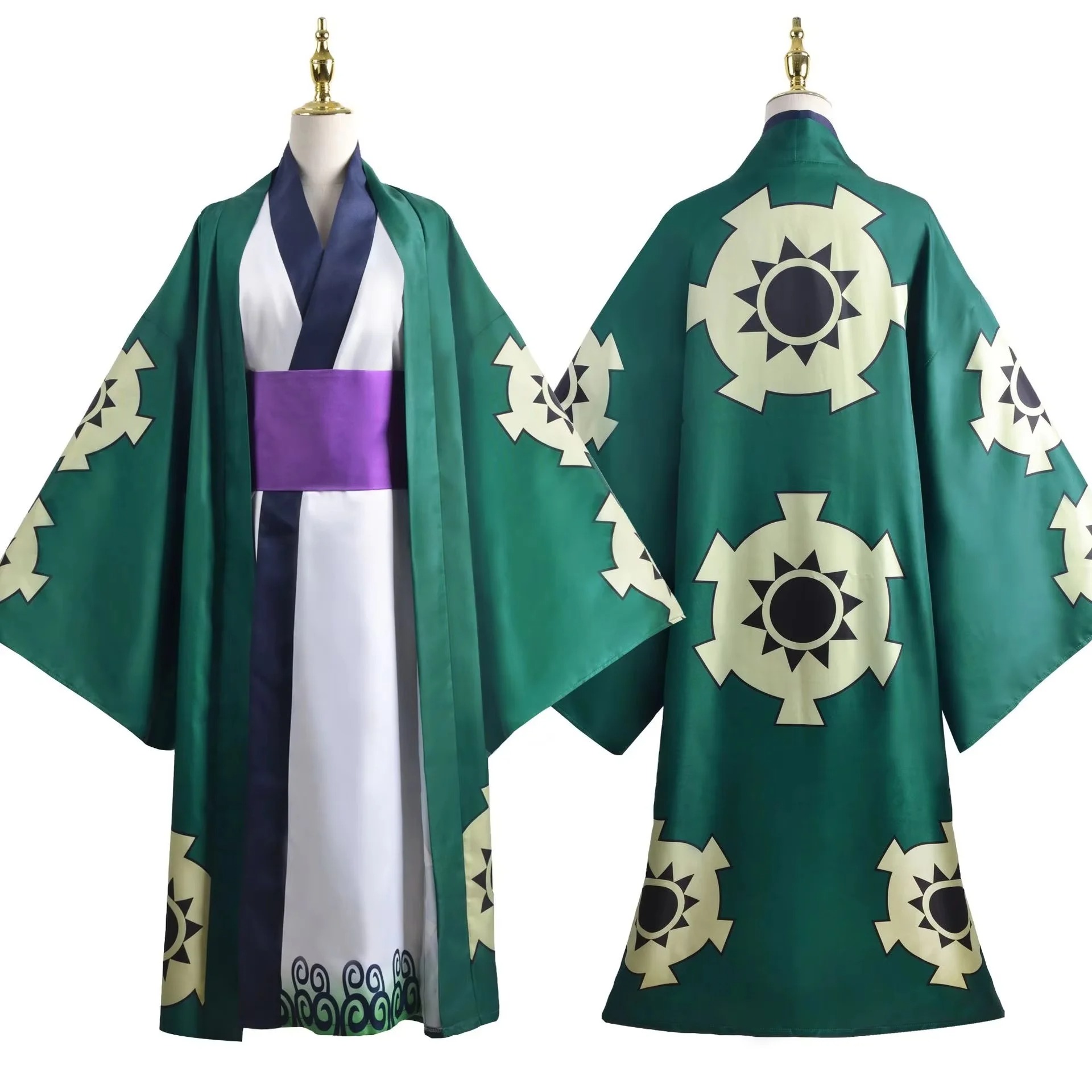 Green Roronoa Zoro Kimono Cosp - Anime Cosplay One Piece ulasan dan harga