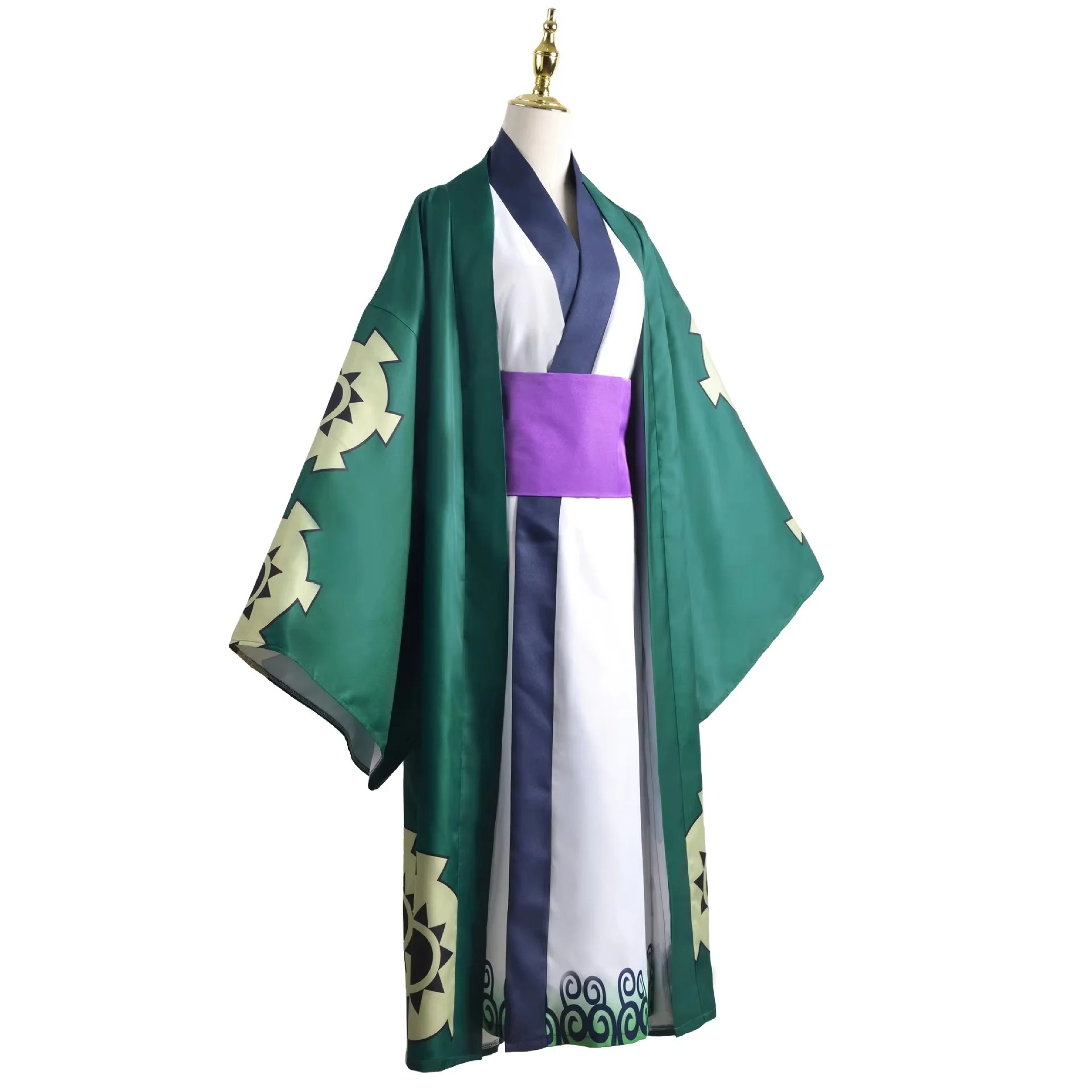 Green Roronoa Zoro Kimono Cosp - Anime Cosplay One Piece ulasan dan harga