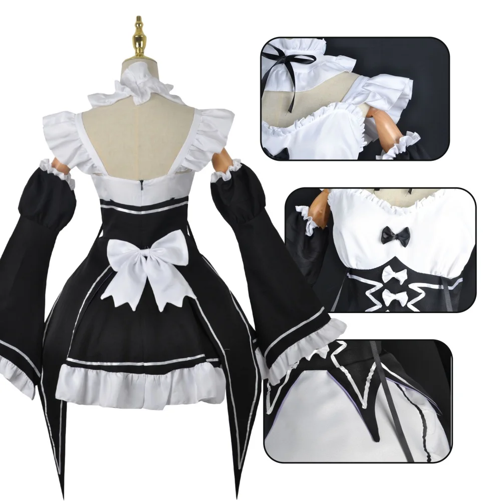 Anime Ram Rem Maid Cosplay Re  - Anime Cosplay Live ulasan dan harga