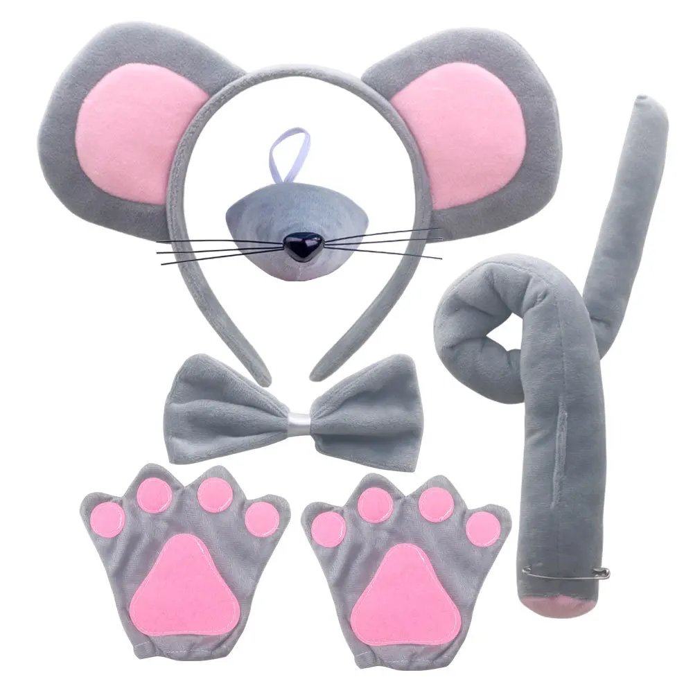 Mouse Costume Set Ears Headban - Anime Cosplay Simple ulasan dan harga
