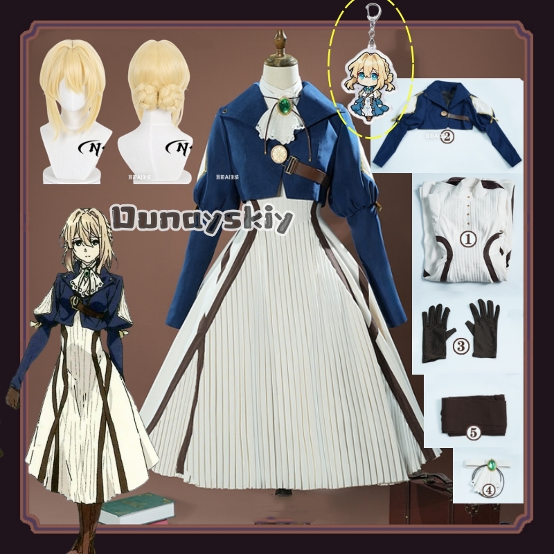 Violet  Cosplay Costume  Amine - Violet Evergarden Dress ulasan dan harga
